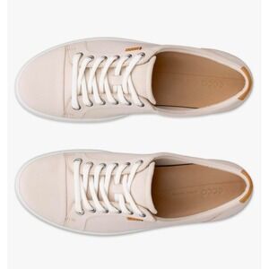 Ecco Soft 7 Leather Sneakers Extra Width Casual Walking Shoes EU41 US10 NWOT